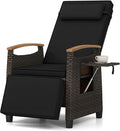 RELAX4LIFE Rattan Outdoor Recliner Chair by RELAX4LIFE