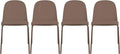 2xhome Parent Modern Stackable Armless Dining Chair | Plastic Shell Seat by 2xhome