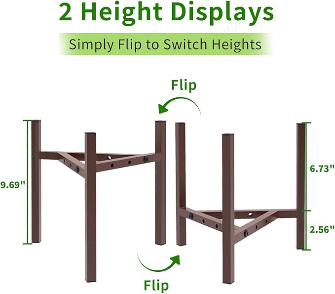 Aripark Plant Stand Indoor Adjustable, Metal Modern Plant Stands, Small Heavy - Image 4