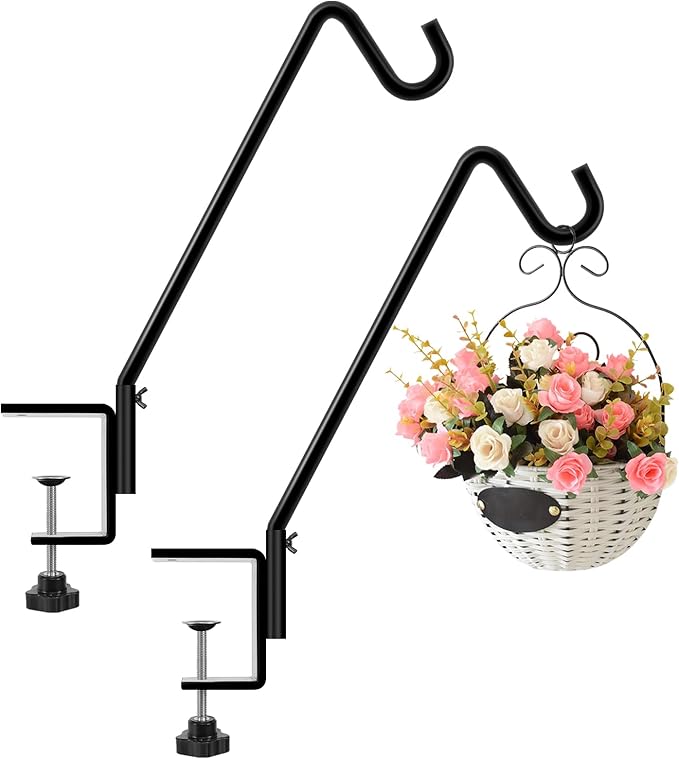 FEED GARDEN 2 Pack 14 Inch Deck Hook, Deck Bird Feeder Hanger, Applicable Deck - Image 7