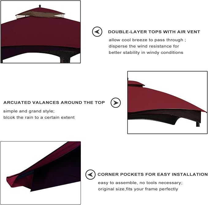 Eurmax USA High Performance Replacement Canopy Top - Image 5