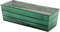 Achla Designs Galvanized Window Flower Box Planter-Green-Medium by ACHLADesignsHomeGarden