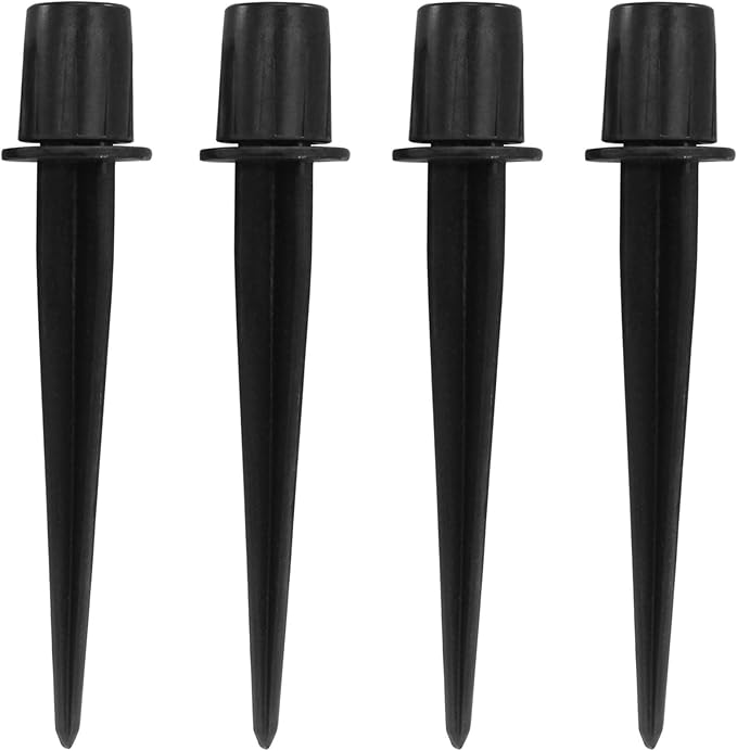 Litoexpe 4 Pack Metal Solar Lights Stake, Replacement Spike Ground Stake by PRATICALPRODUCTS