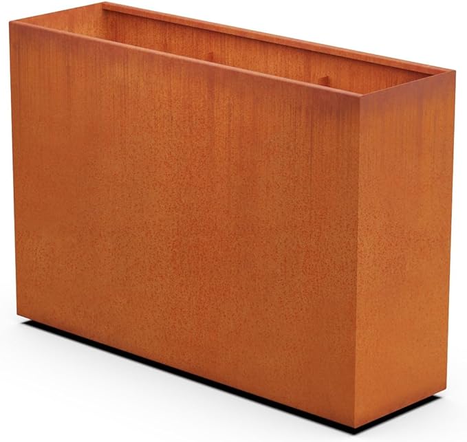 Plantercraft Corten Steel Planters | 60x18x42 Large Rectangular Planters by Plantercraft