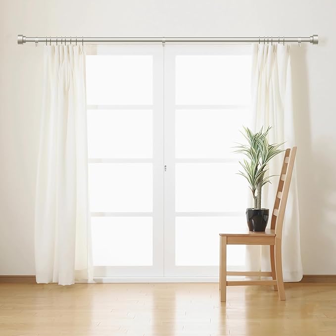 Time Forest Curtain Rods for Windows 48 to 84, 1 Inch Adjustable Heavy Duty - Image 3