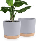 QCQHDU 12 inch Plant Pot, 2 Pack Planters by QCQHDU