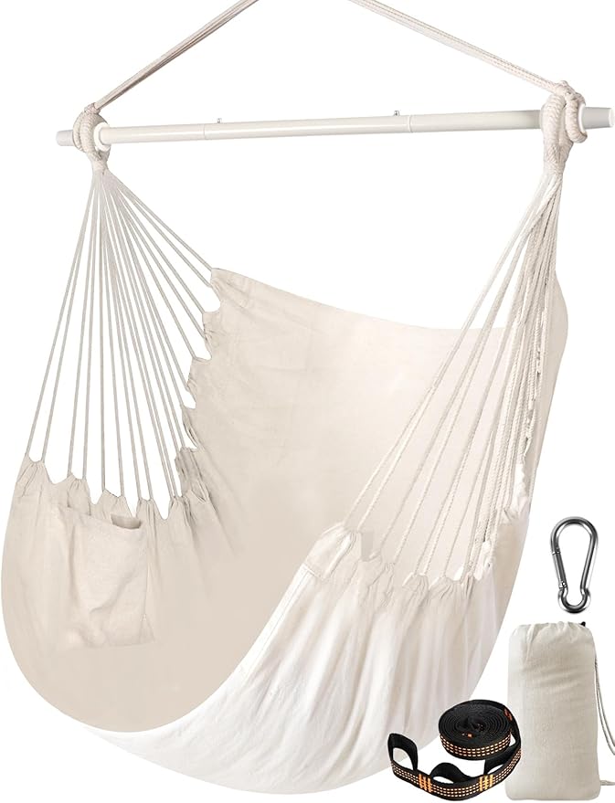 Chihee Hammock Chair Swing Chairs Strong Metal Collapsible Spreader Bar by Chihee