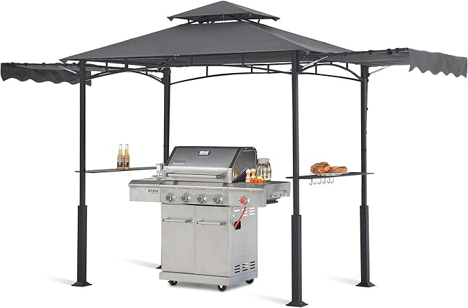 ABCCANOPY Grill Gazebo with 2 Side Awnings by ABCCANOPY
