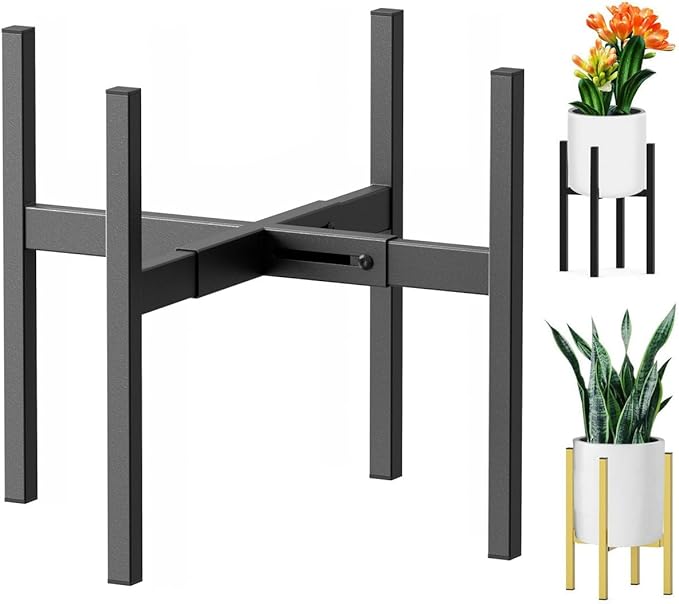 Metal Plant Stand, Adjustable Size Fits 10 12 13 14 15 16 Inches Large Planter by Unknown