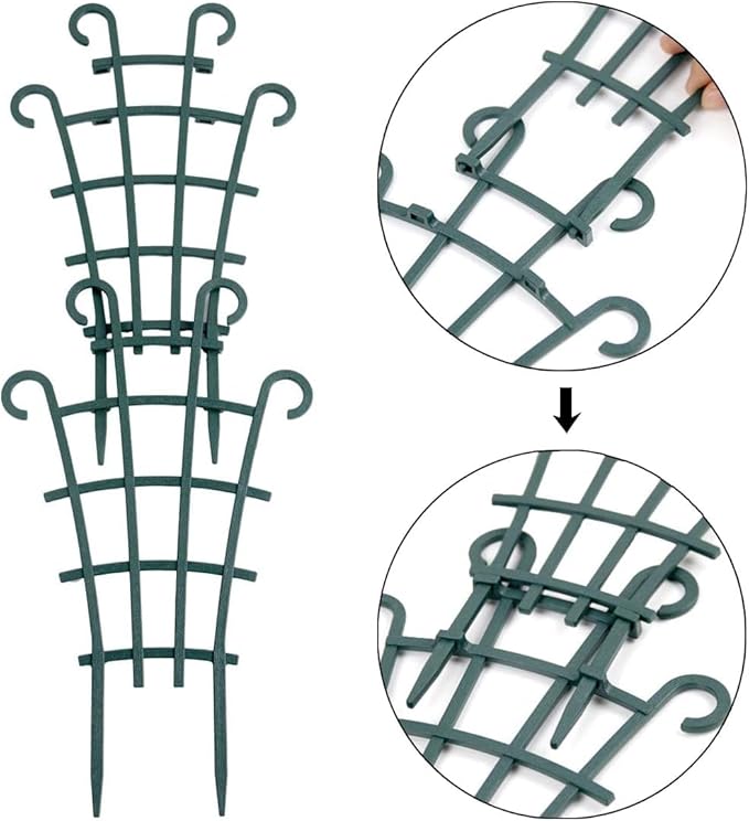 6PCS Trellis for Potted Plants, Stackable Indoor Plant Trellis for Climbing - Image 5