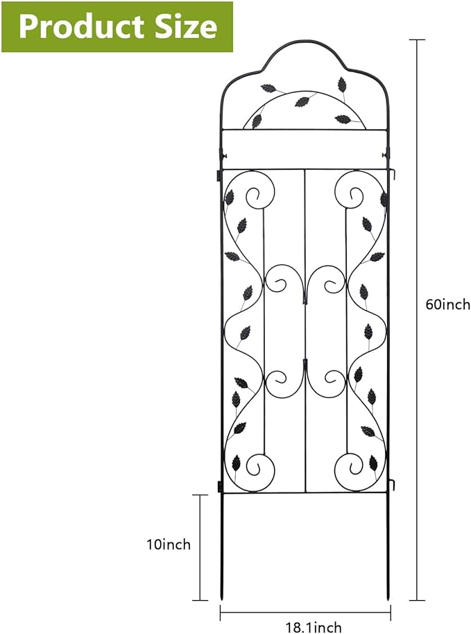 hogardeck 4 Packs 60 * 18 inch Metal Garden Trellis - Image 4