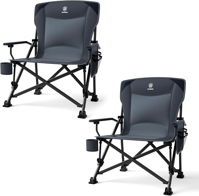 EVER ADVANCED Oversized Folding Camping Chair by EVERADVANCED