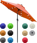 Sunnyglade 9' Solar LED Lighted Patio Umbrella by Sunnyglade