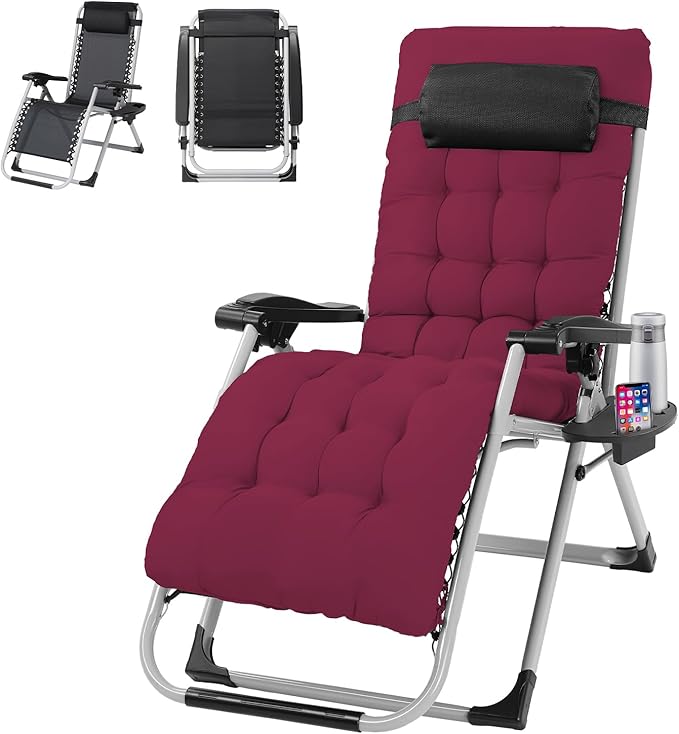 VINGLI Padded Zero Gravity Chair, Lounge Chair by VINGLI