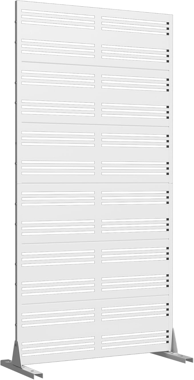 Casaphoria 72" H x 35" W Metal Privacy Screen, Outdoor Freestanding Decorative - Image 3