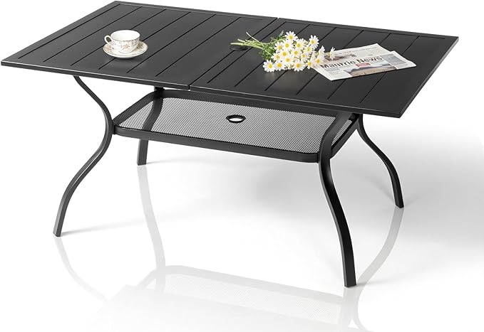 VINGLI 59" Rectangle Patio Table - Image 6
