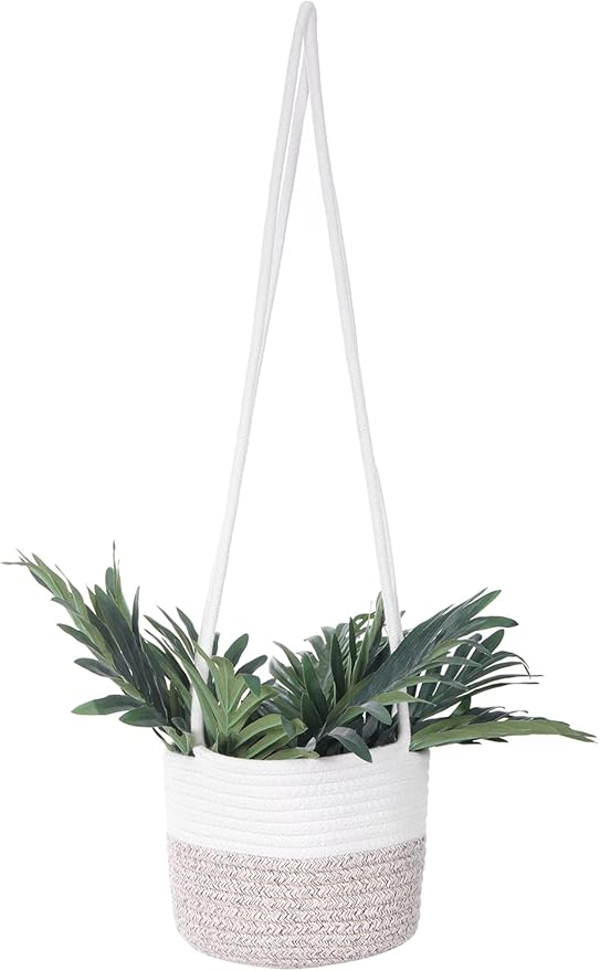 Hanging Planter Basket Jute Rope Woven Plant Hangers Indoor Hanging Plant - Image 3