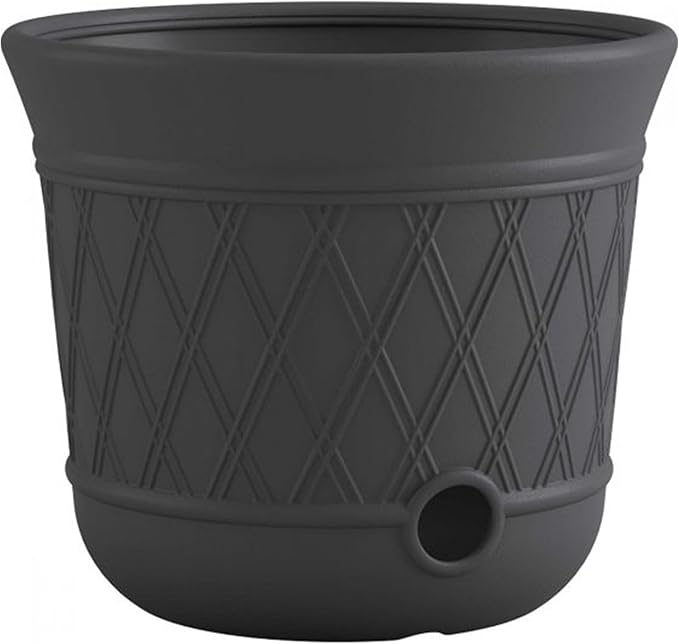 Suncast 12 Pack 14" x 12" Round Resin Decorative Weatherproof Outdoor Hideaway - Image 2