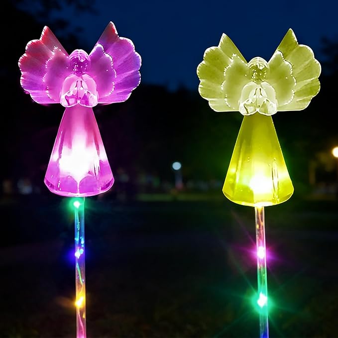 Solar Angel Lights Outdoor Decor by XKYQSY