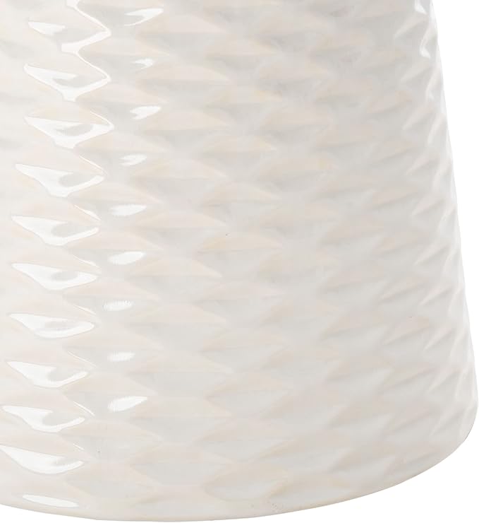 Safavieh Castle Gardens Collection Daphne White Glazed Ceramic Garden Stool - Image 6