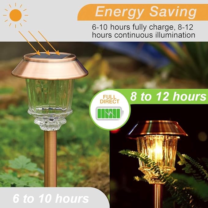 XMCOSY+ Solar Pathway Lights Outdoor - Image 4