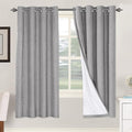 H.VERSAILTEX Linen Blackout Curtains 72 Inches Long 100% Blackout Thermal by HVERSAILTEX