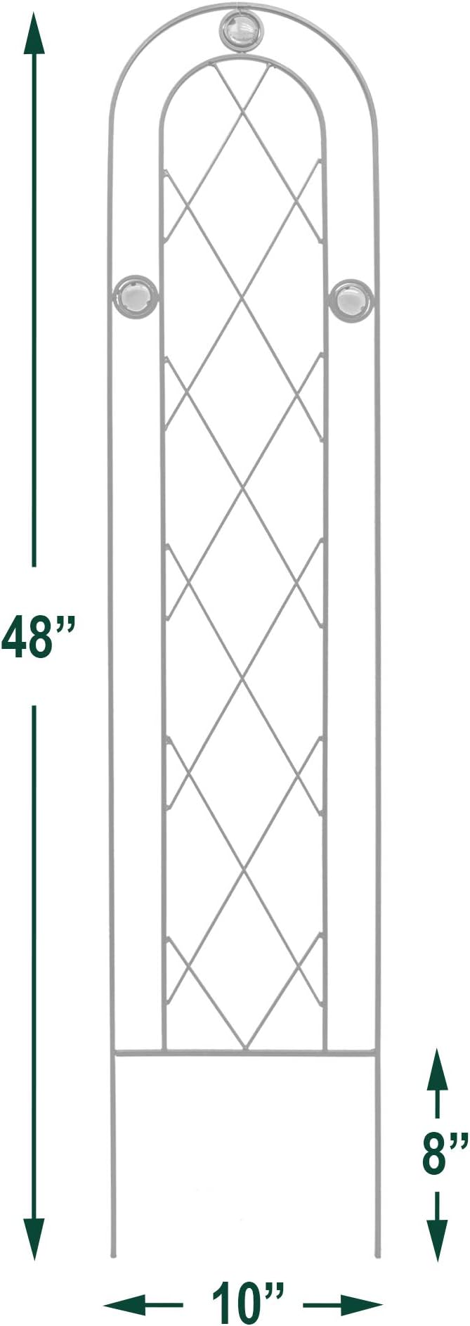 Arcadia Garden Products TR01 4' x 10" Arched Garden Trellis - Image 4