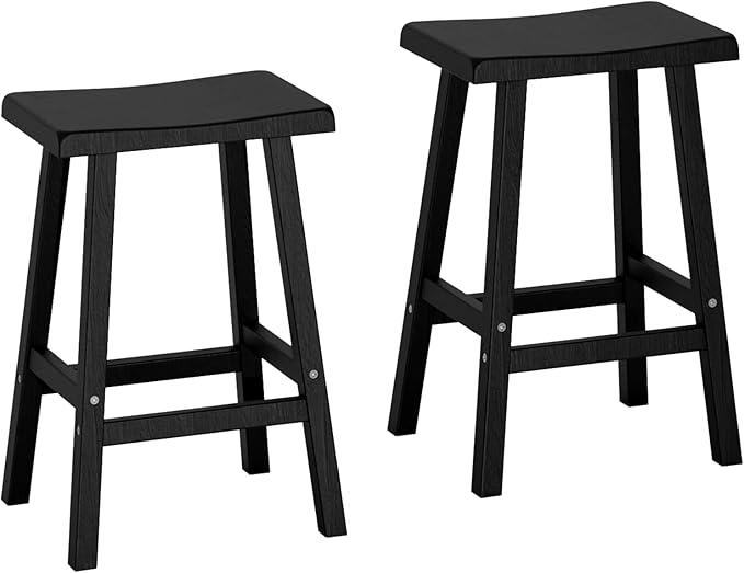 29in Tall Bar Stools Set of 2, Waterproof UV-Resistant, Durable Resin Kitchen by OutdoorLivingPerfected