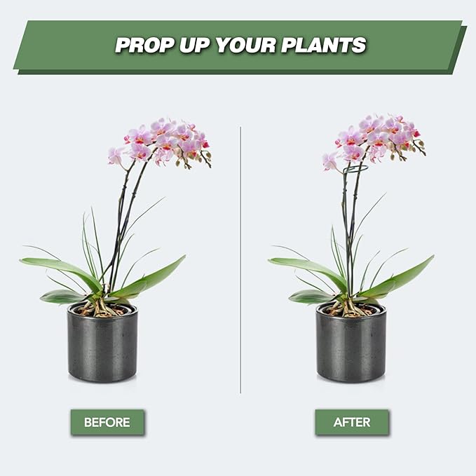 Joyhalo 20 Pack Plant Stakes, 16 Inch Plant Support Stakes, Flower Stakes - Image 2