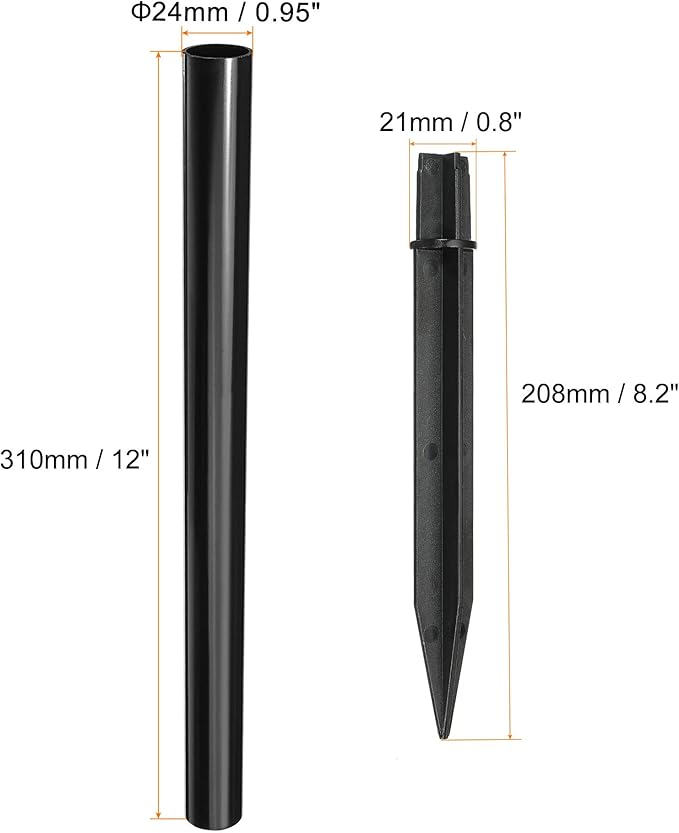 MECCANIXITY Plastic Ground Spikes 8.2 Inch Landscape Stakes - Image 2