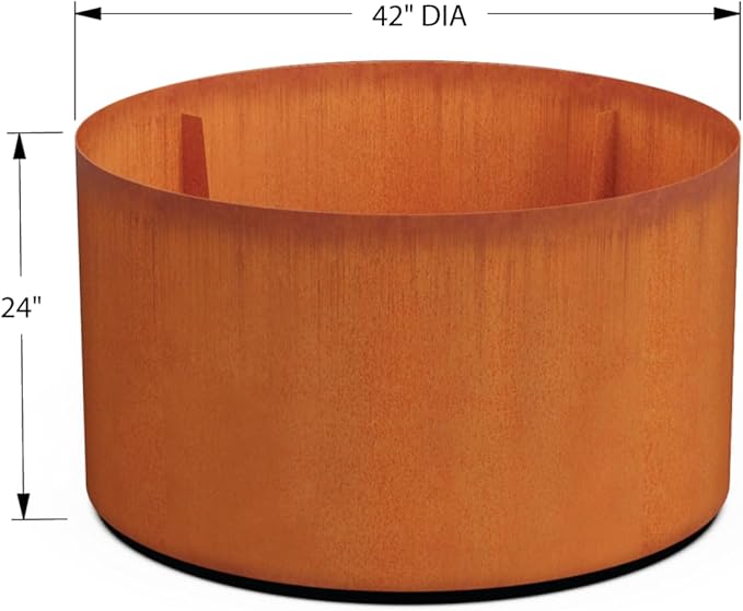 Plantercraft Corten Steel Planters Large Round | 42 x 24 Inch Extra Large - Image 5