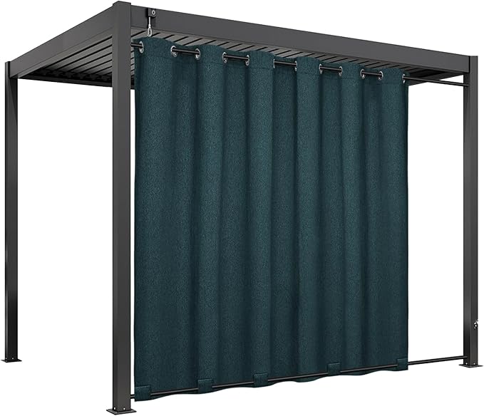 Easy-Going Linen Look Outdoor Curtains Waterproof Windproof Porch Curtains by Easy-Going