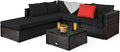 Tangkula 6 Piece Patio Furniture Set, Outdoor Deck Lawn Backyard Durable Steel by TANGKULA