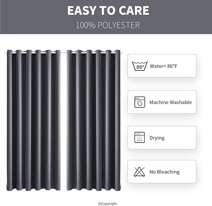 Outdoor Indoor Curtains W84 x L108 - Image 6