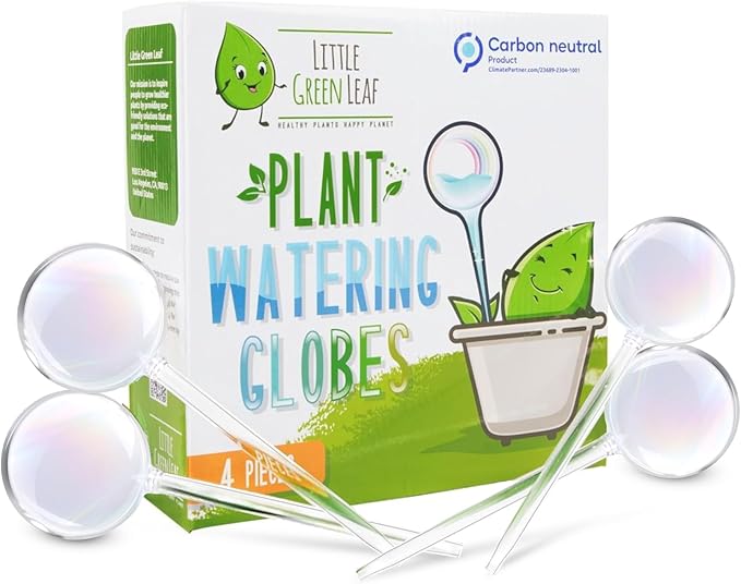 Automatic Plant Watering Globes Self Watering Planter Inserts | Hands Free by LittleGreenLeaf
