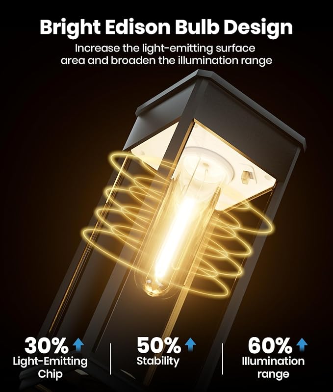 Bright Solar Lights Outdoor, 6 Pack Solar Pathway Lights Outdoor, Auto On/Off - Image 5