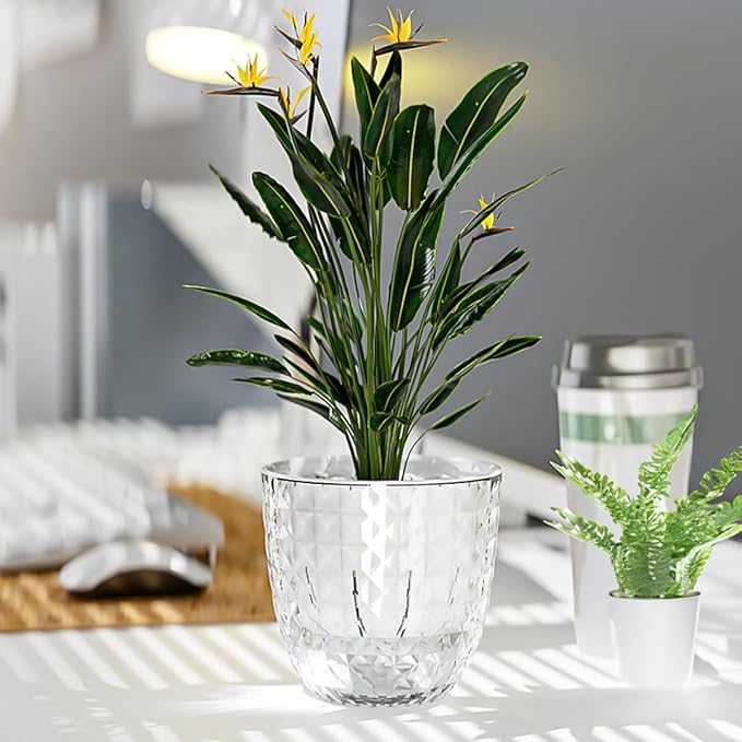 2 Pack 4 inch Self Watering Plants Pots Planters - Image 4