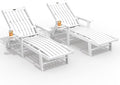 Patio Chaise Lounge Chair Set of 2, Oversized Lounge Chair Outdoor by THOEOE