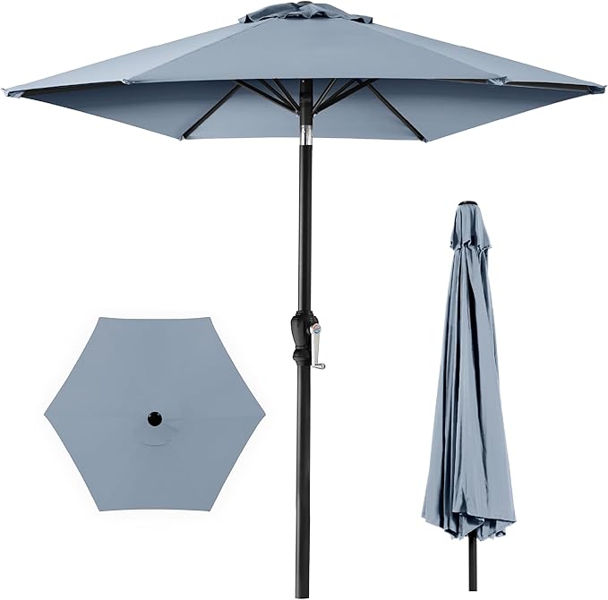 Best Choice Products 10ft Outdoor Table Compatible Steel Polyester Market Patio by BestChoiceProducts