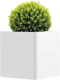 Large Square Planter for Outdoor Plants 20" L x 20" W x 20" H, Metal Planters by Gardenaire