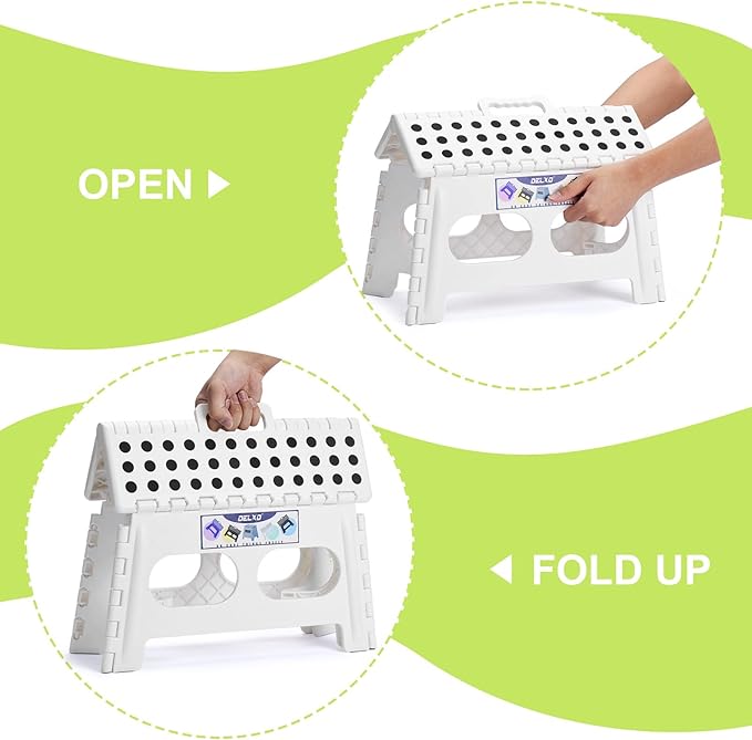 Delxo 9 Inch Folding Step Stool - Image 6