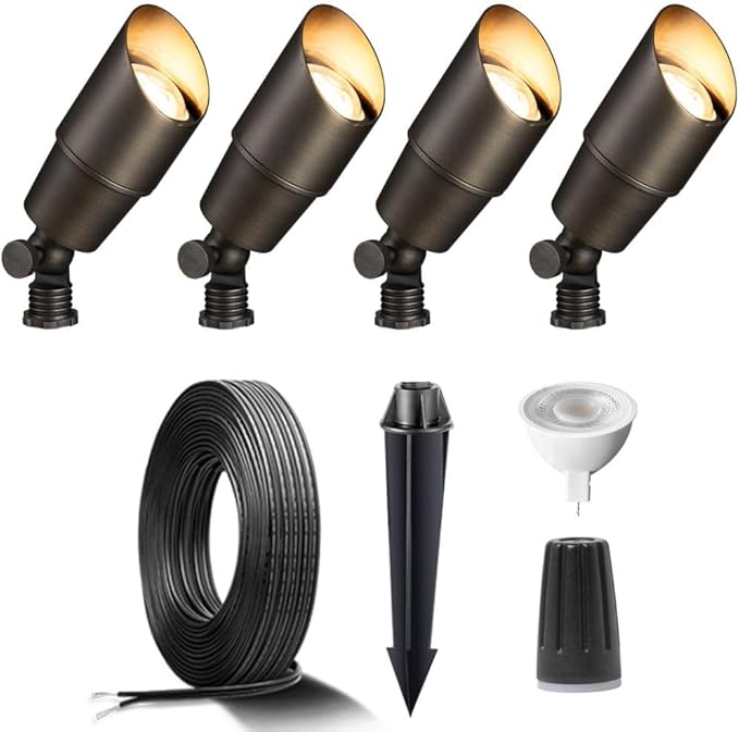 Gardenreet Brass Landscape Lighting Kit by Gardenreet