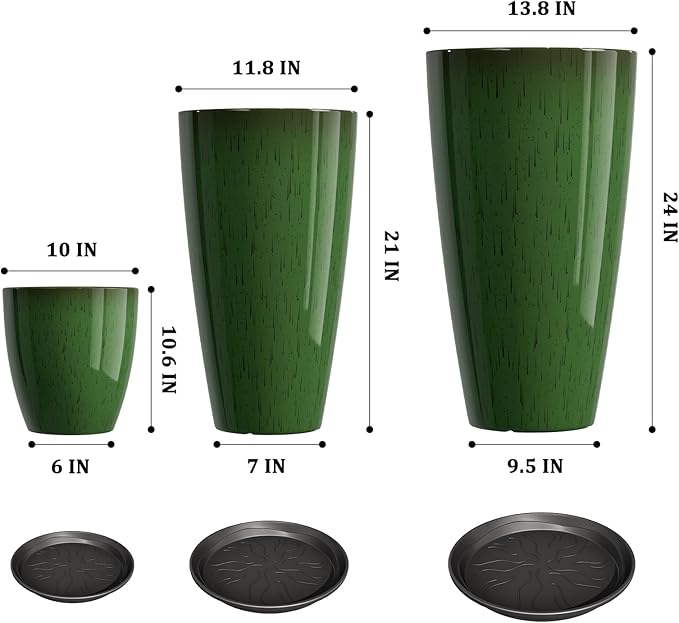 QCQHDU 24, 11 inch Large Planters - Image 3