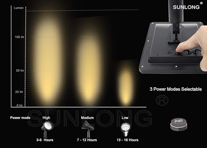 SUNLONG Solar Powered Spot Lights Outdoor Waterproof 2 in 1 Bright Solar - Image 7