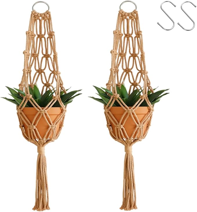 Artilady Hanging Planter for Indoor Plants Macrame Plant Hanger Large Hanging by Artilady