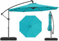 Tangkula 10ft Solar LED Patio Umbrella by TANGKULA