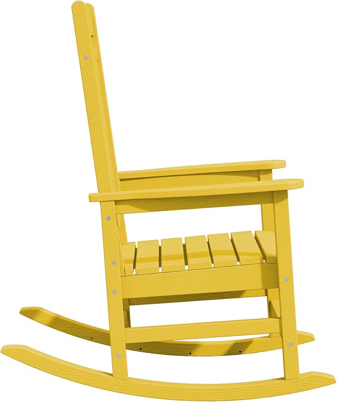 KINGYES HDPE Rocking Chairs Outdoor, Patio Rocking Chairs - Image 11