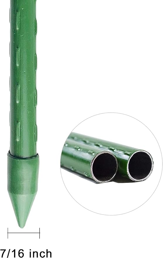 WAENLIR Garden Stakes 57 inch 4.8ft Sturdy Tomato Stakes, Plant Stakes - Image 3