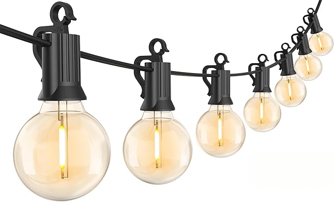 Brightown 30FT LED Outdoor String Lights, Plug-in Waterproof Patio Lights by Brightown