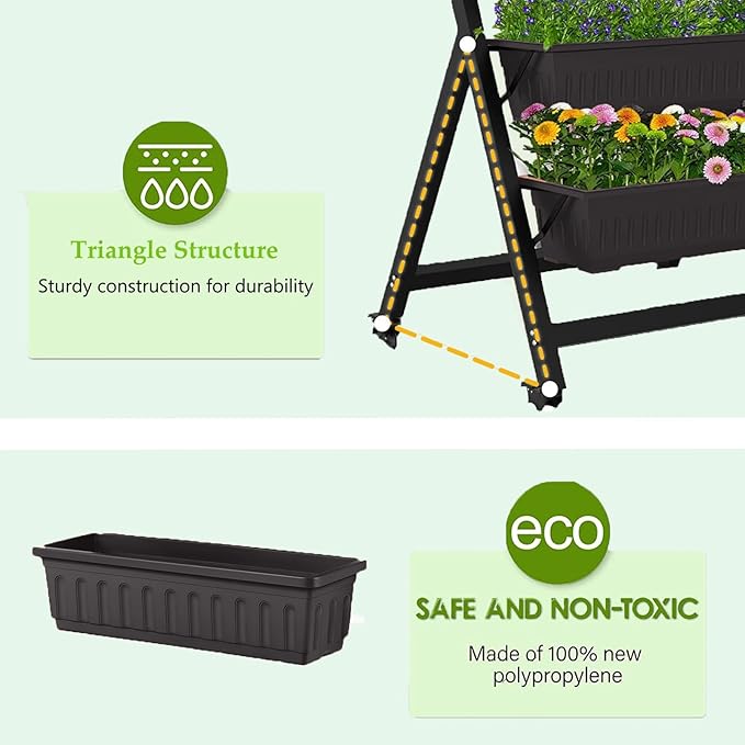 Homdox 5-Tier Elevated Garden Bed - Image 4